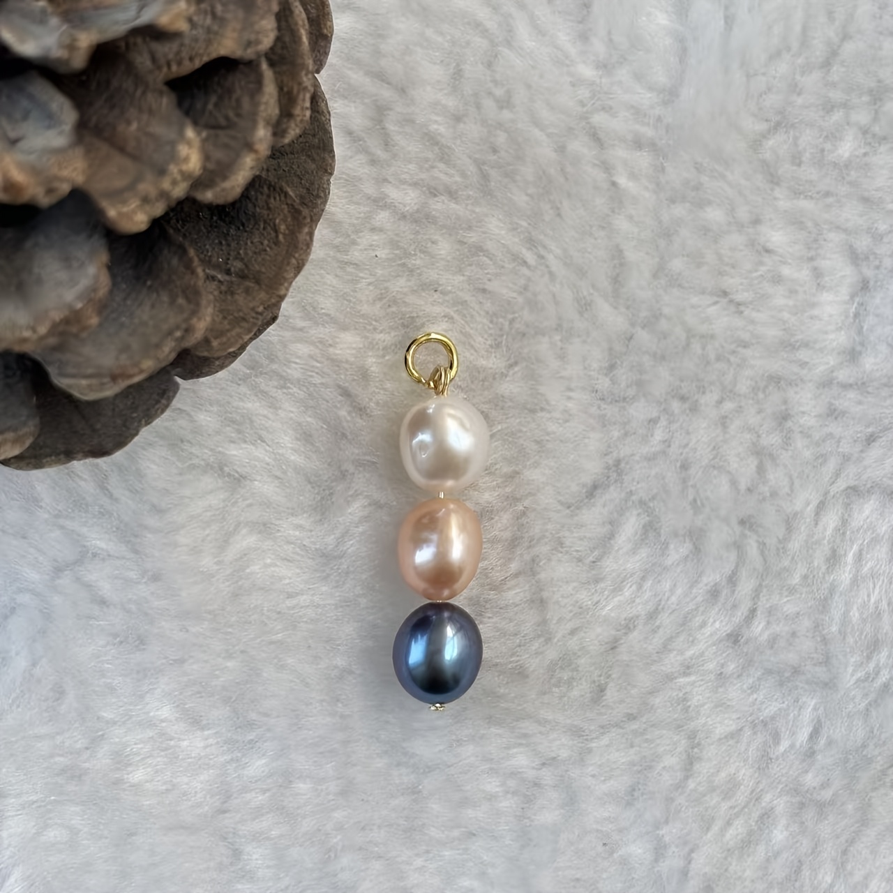Natural Freshwater Pearls Necklace Pendant, Irregular Shape